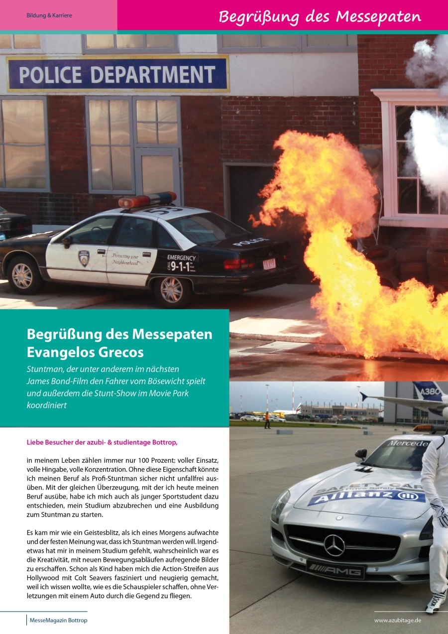 Traumberuf: Stuntman - Messepate Bottrop 2015 - Evangelos Grecos -Messepate azubi- & studientage Bottrop 2015 - Evangelos Grecos - Stuntman und Stunt Coodinator im Movie Park Traumberuf: Stuntman - Messepate Bottrop 2015 - Evangelos Grecos -Messepate azubi- & studientage Bottrop 2015 - Evangelos Grecos - Stuntman und Stunt Coodinator im Movie Park