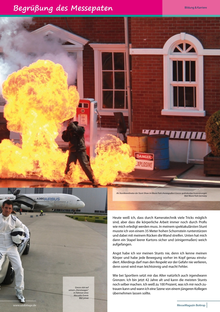 Traumberuf: Stuntman - Messepate Bottrop 2015 - Evangelos Grecos -Messepate azubi- & studientage Bottrop 2015 - Evangelos Grecos - Stuntman und Stunt Coodinator im Movie Park Traumberuf: Stuntman - Messepate Bottrop 2015 - Evangelos Grecos -Messepate azubi- & studientage Bottrop 2015 - Evangelos Grecos - Stuntman und Stunt Coodinator im Movie Park