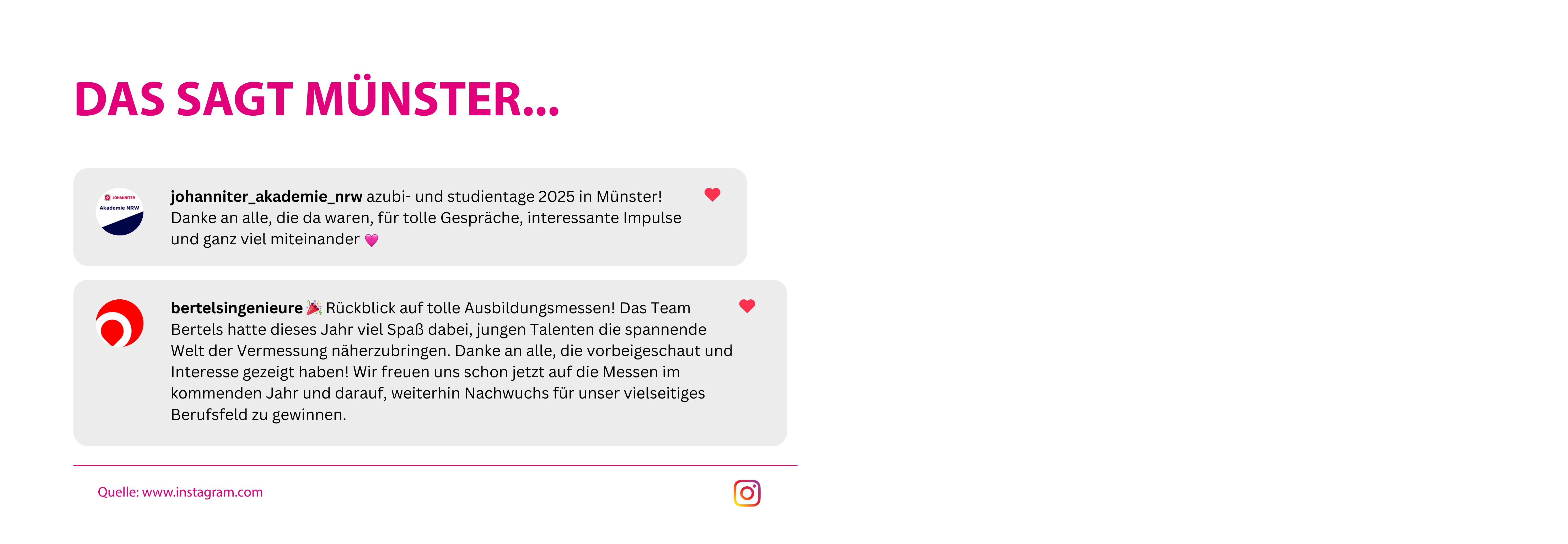 Das sagen Aussteller - M&uuml;nster