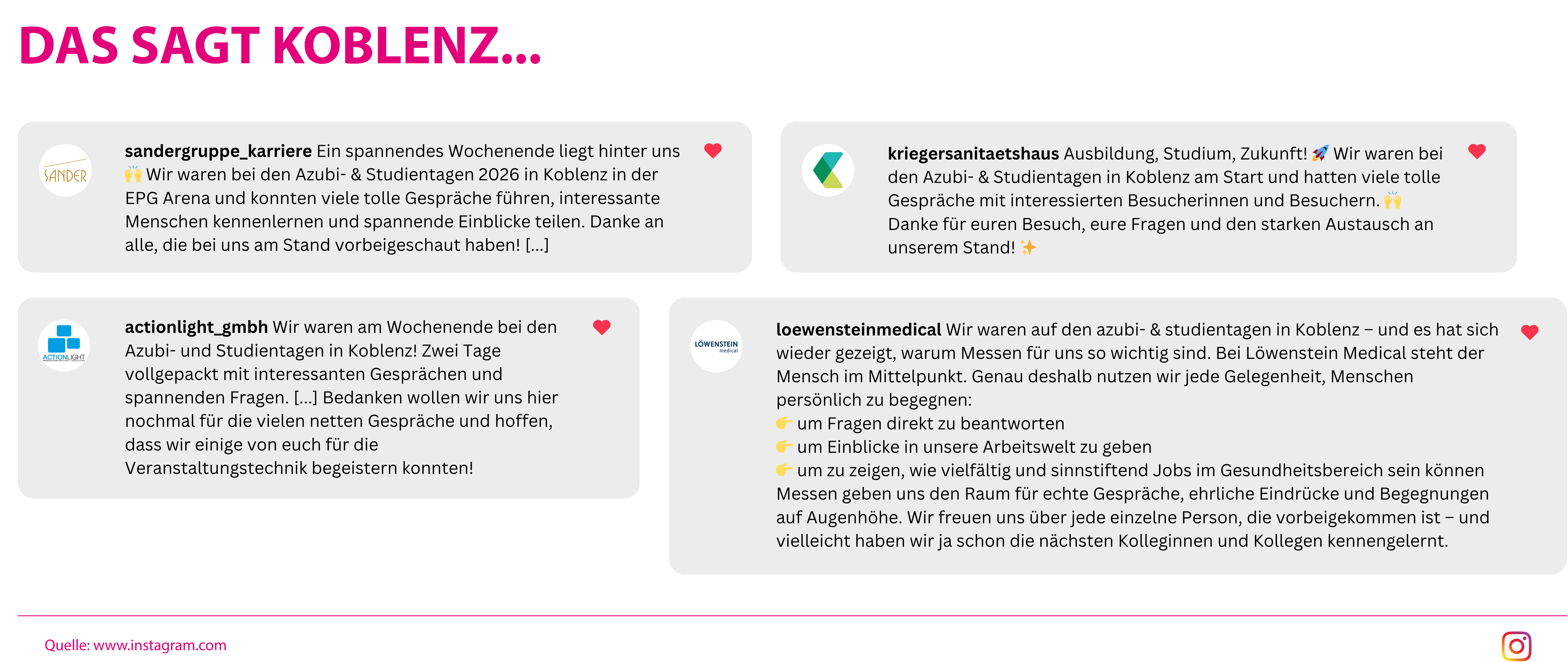 Das sagen Aussteller - Koblenz
