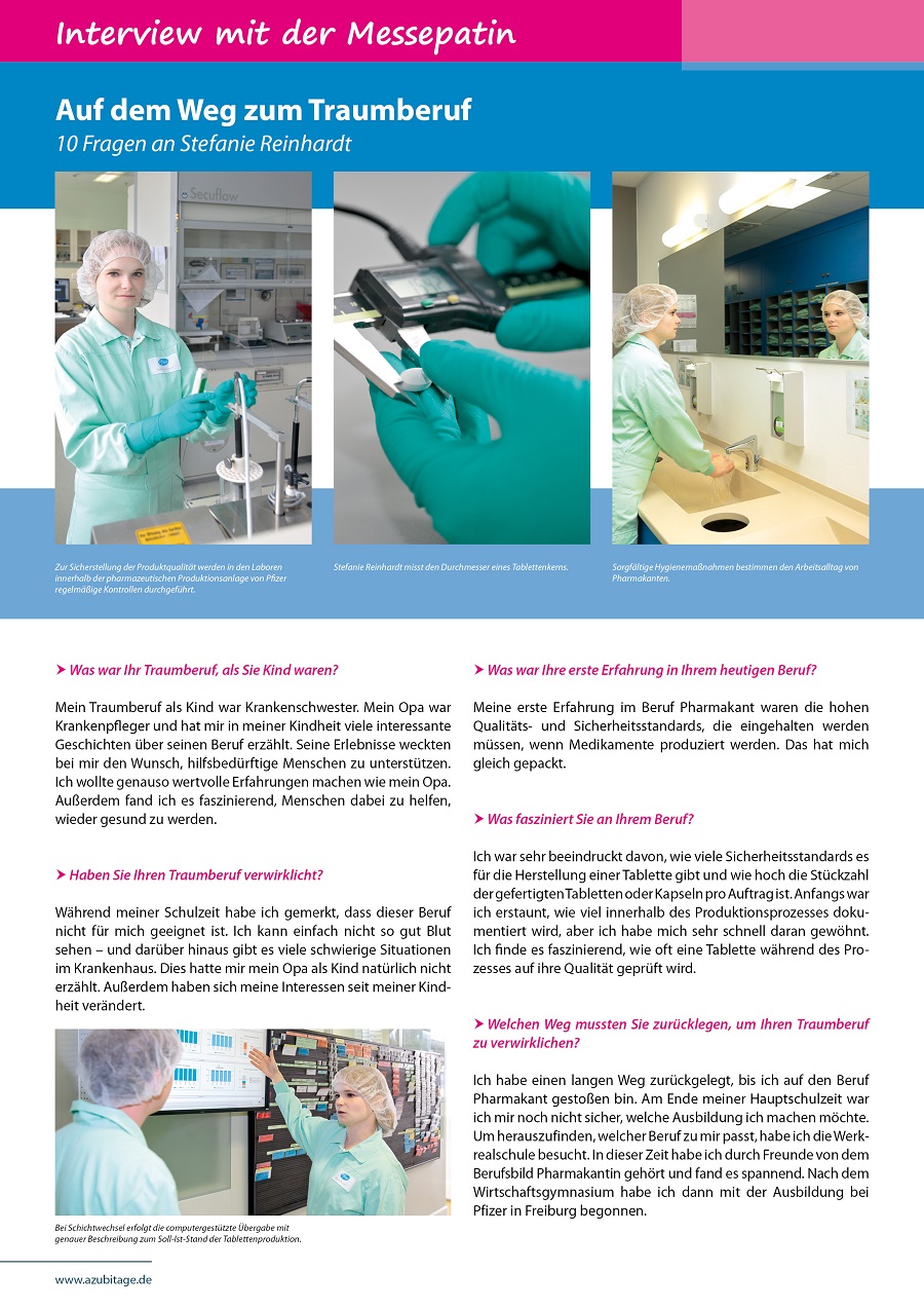 Messepatin azubi- & studientage Leipzig 2016 - Stefanie Reinhardt - Pharmakantin Messepatin azubi- & studientage Leipzig 2016 - Stefanie Reinhardt - Pharmakantin
